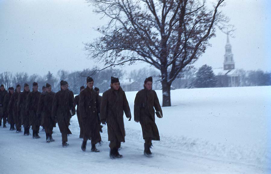 Marching soilders, 1944